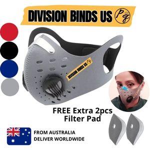 Dual Breathing Vents Unisex Face Mask Valves